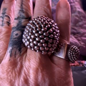 Sterling silver indigo falls ring